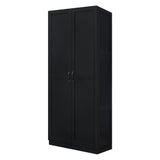 Cornelia Storage Closet 2.0 in Black (set of 2) by Manhattan Comfort at Eve Furniture