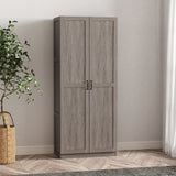 Cornelia Storage Closet 2.0 in Grey by Manhattan Comfort at Eve Furniture