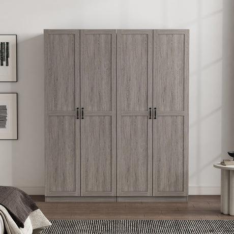Cornelia Storage Closet 2.0 in Grey (set of 2) by Manhattan Comfort at Eve Furniture