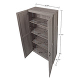 Cornelia Storage Closet 2.0 in Grey (set of 2) by Manhattan Comfort at Eve Furniture