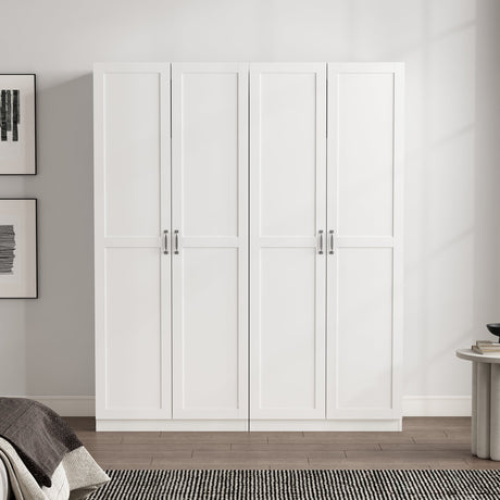 Cornelia Storage Closet 2.0 in White (set of 2) by Manhattan Comfort at Eve Furniture