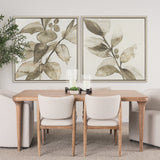 Cornus Alba II by Mercana Studio Hand-Embellished Textured Framed Canvas Artwork by Mercana at Eve Furniture
