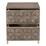 Corolla Grey Nightstand