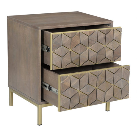 Corolla Nightstand by Moe's Home at Eve Furniture