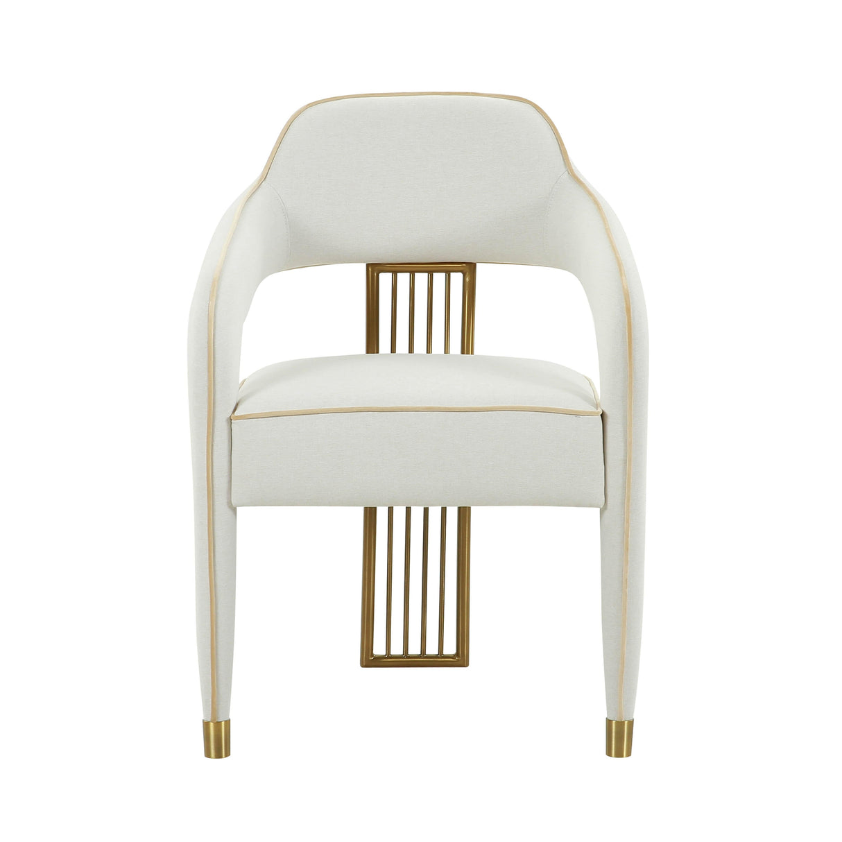 Corralis Cream Performance Linen Dining Chair by TOV Furniture at Eve Furniture