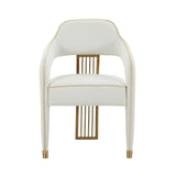 Corralis Cream Performance Linen Dining Chair by TOV Furniture at Eve Furniture