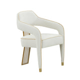 Corralis Cream Performance Linen Dining Chair by TOV Furniture at Eve Furniture