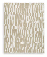 Corrbell Beige/White Large Rug by Ashley at Eve Furniture