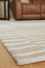Corrbell Beige/White Large Rug by Ashley at Eve Furniture