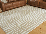 Corrbell Beige/White Large Rug by Ashley at Eve Furniture