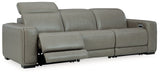 Correze Gray Power Reclining Living Room Set (Center Console)