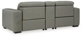 Correze Gray Power Reclining Living Room Set (Center Console)