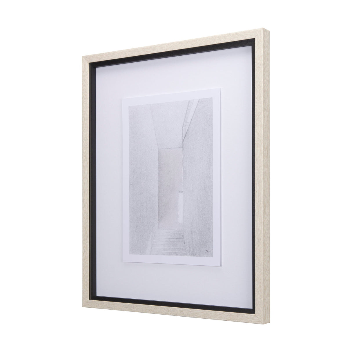 Corridor I by Mercana Studio a Hand Embellished Textured Framed Art Print Matted under Glass by Mercana at Eve Furniture