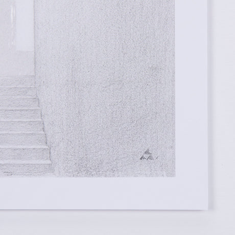 Corridor I by Mercana Studio a Hand Embellished Textured Framed Art Print Matted under Glass by Mercana at Eve Furniture