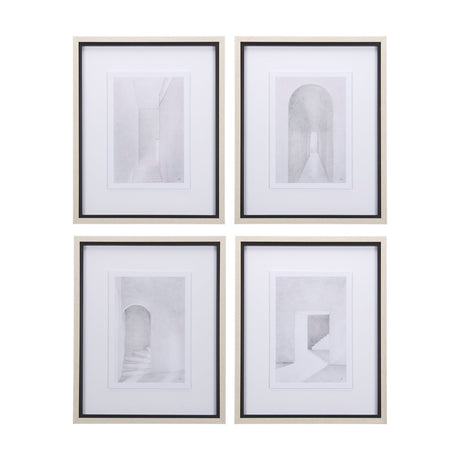 Corridor I by Mercana Studio a Hand Embellished Textured Framed Art Print Matted under Glass by Mercana at Eve Furniture