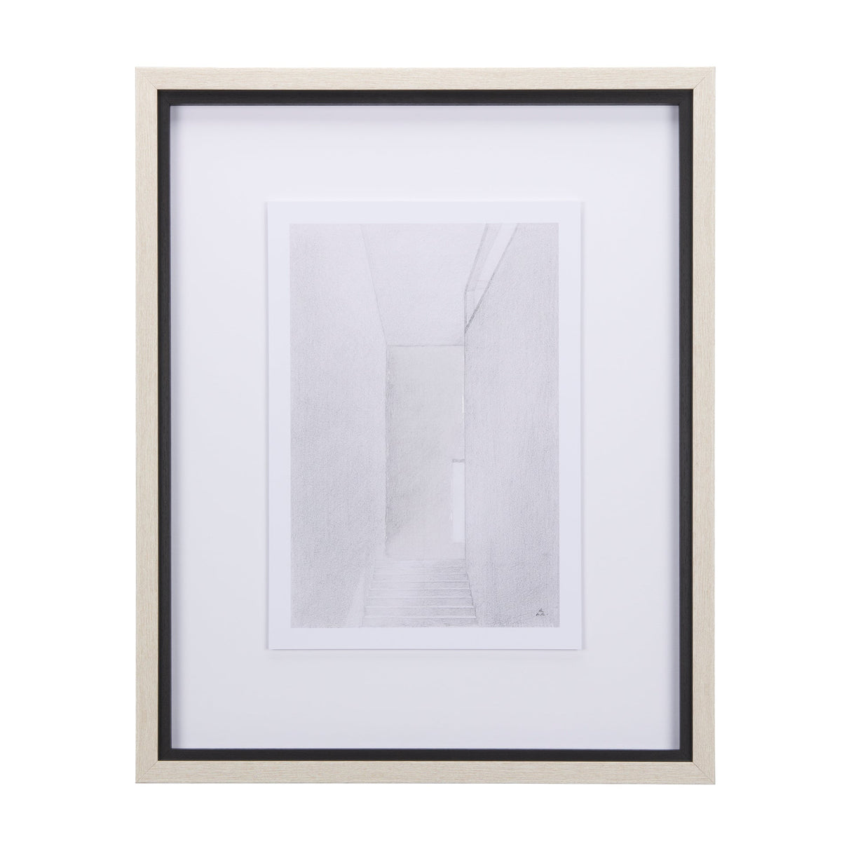 Corridor I by Mercana Studio a Hand Embellished Textured Framed Art Print Matted under Glass by Mercana at Eve Furniture