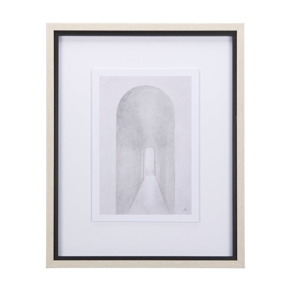 Corridor II by Mercana Studio a Hand Embellished Textured Framed Art Print Matted under Glass by Mercana at Eve Furniture