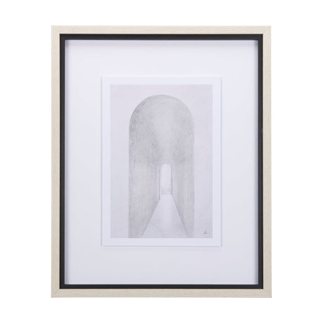 Corridor II by Mercana Studio a Hand Embellished Textured Framed Art Print Matted under Glass by Mercana at Eve Furniture
