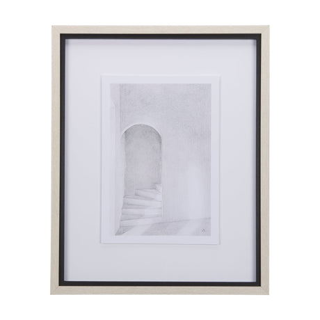 Corridor III by Mercana Studio a Hand Embellished Textured Framed Art Print Matted under Glass by Mercana at Eve Furniture