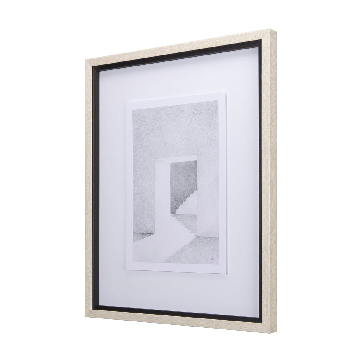 Corridor IV by Mercana Studio a Hand Embellished Textured Framed Art Print Matted under Glass by Mercana at Eve Furniture