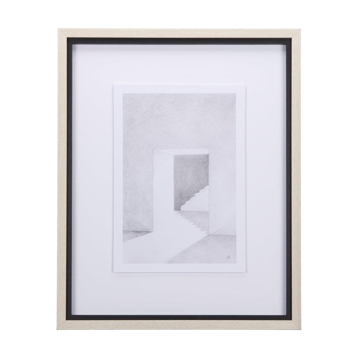 Corridor IV by Mercana Studio a Hand Embellished Textured Framed Art Print Matted under Glass by Mercana at Eve Furniture