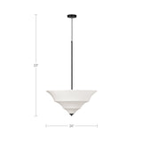 Corrina White Large Pendant Lamp by Moe's Home at Eve Furniture