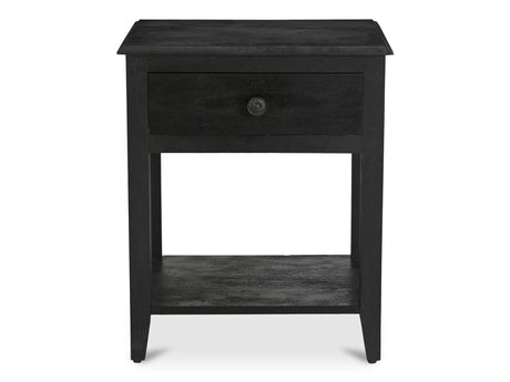 Corrine Antique Black Nightstand by MOES at Eve Furniture