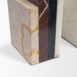 Corte Mixed Marble Stacked Bookends by Mercana at Eve Furniture