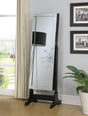 Cortez Black Storage Jewelry Cheval Mirror by Coaster at Eve Furniture
