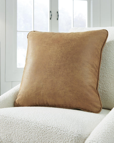 Cortnie Caramel Pillow by Ashley at Eve Furniture