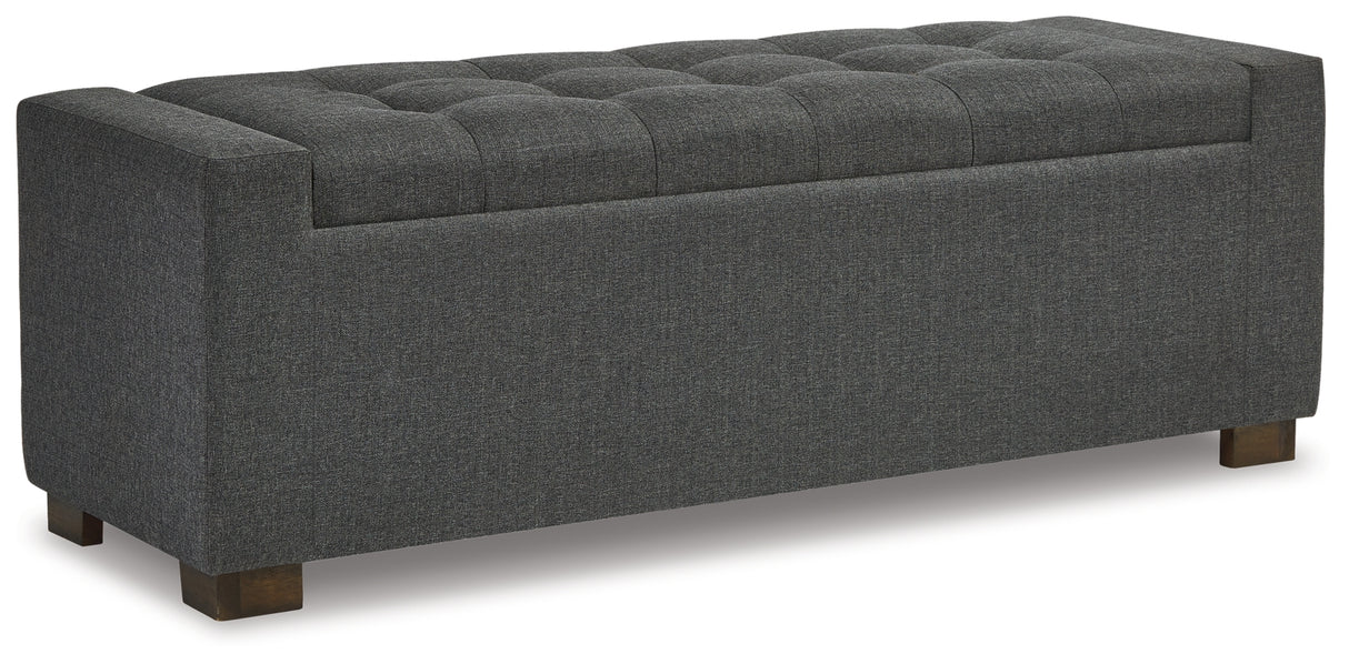 Cortwell Gray Storage Bench by Ashley at Eve Furniture