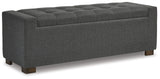 Cortwell Gray Storage Bench by Ashley at Eve Furniture