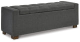 Cortwell Gray Storage Bench by Ashley at Eve Furniture