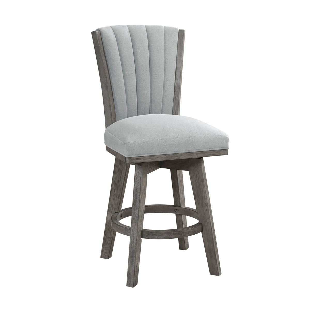 Corvalli Gray Swivel Counter Height Chair, Set of 2 by Homelegance at Eve Furniture