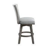 Corvalli Gray Swivel Counter Height Chair, Set of 2 by Homelegance at Eve Furniture