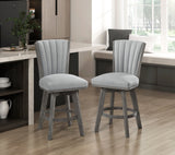 Corvalli Gray Swivel Counter Height Chair, Set of 2 by Homelegance at Eve Furniture