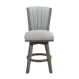 Corvalli Gray Swivel Counter Height Chair, Set of 2 by Homelegance at Eve Furniture