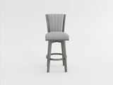 Corvallis Beige Swivel Counter Height Chair, Set of 2