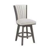 Corvallis Beige Swivel Counter Height Chair, Set of 2