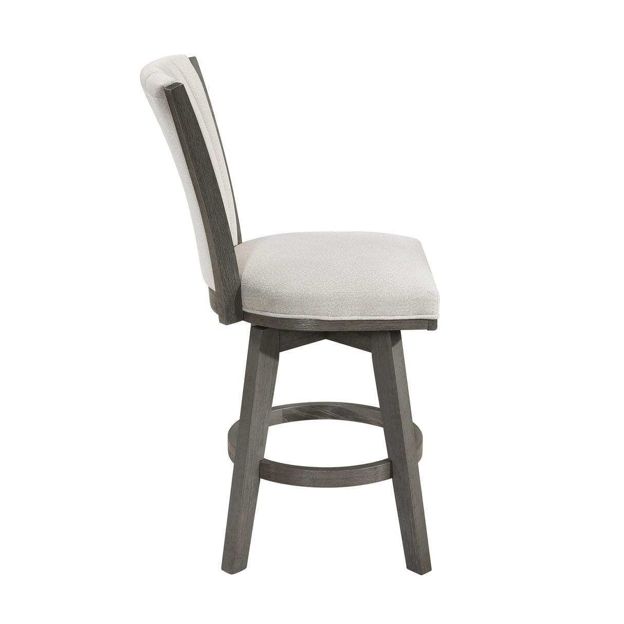 Corvallis Beige Swivel Counter Height Chair, Set of 2