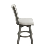 Corvallis Beige Swivel Counter Height Chair, Set of 2
