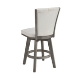 Corvallis Beige Swivel Counter Height Chair, Set of 2