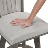 Corvallis Beige Swivel Counter Height Chair, Set of 2