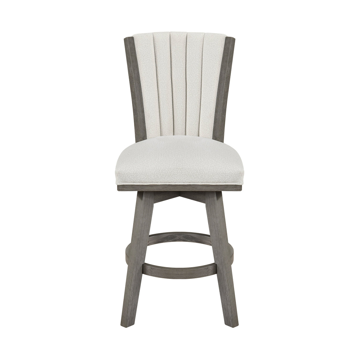 Corvallis Beige Swivel Counter Height Chair, Set of 2