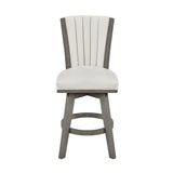 Corvallis Beige Swivel Counter Height Chair, Set of 2
