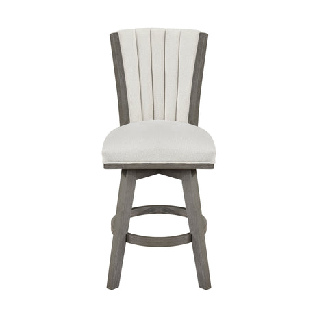 Corvallis Beige Swivel Counter Height Chair, Set of 2 by Homelegance at Eve Furniture