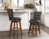 Corvallis Beige Swivel Pub Height Chair, Set of 2