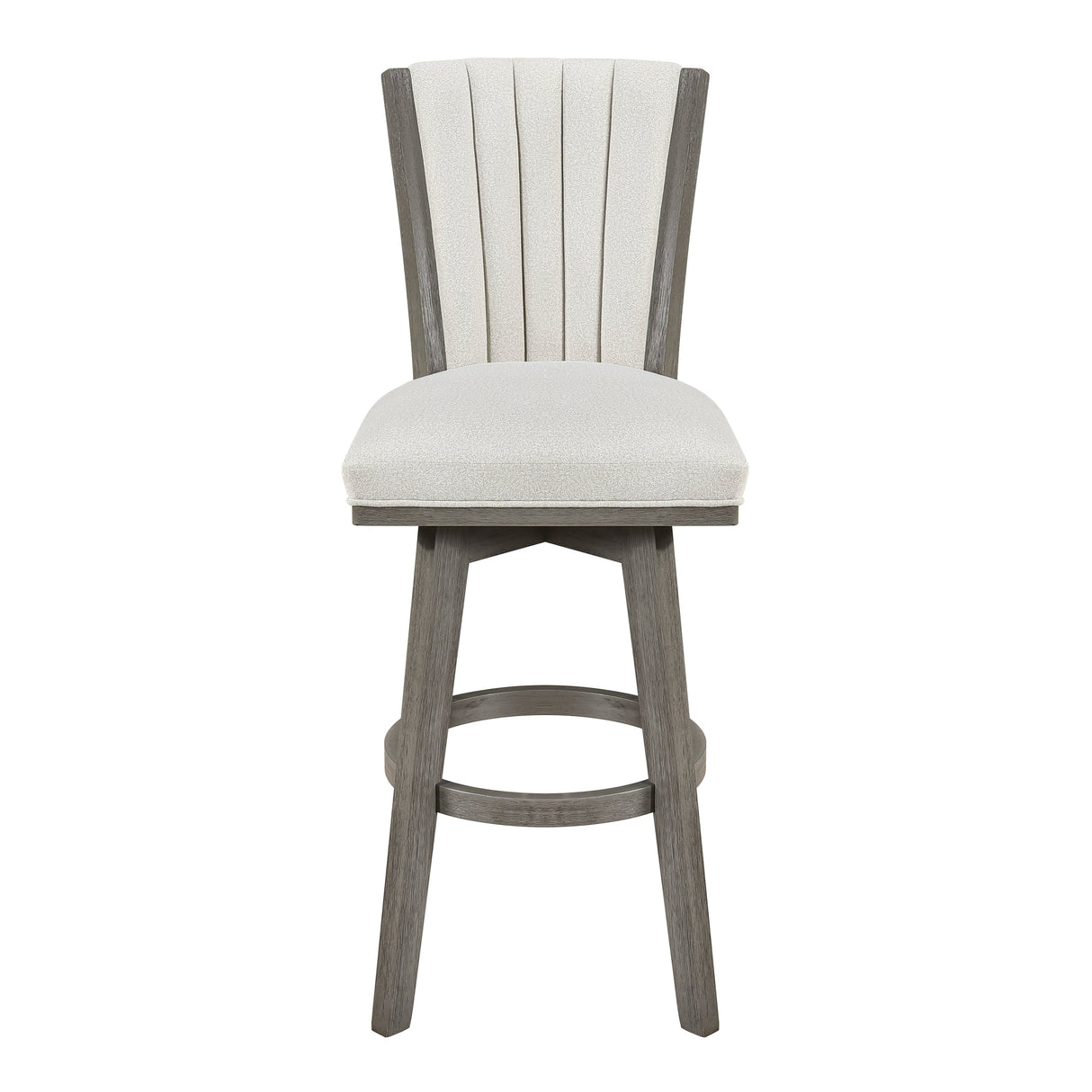 Corvallis Beige Swivel Pub Height Chair, Set of 2