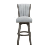 Corvallis Gray Swivel Pub Height Chair, Set of 2 by Homelegance at Eve Furniture