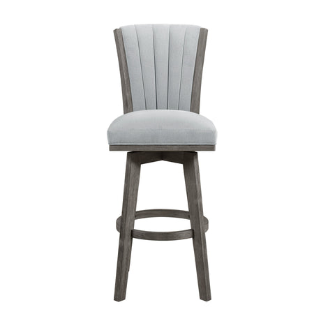 Corvallis Gray Swivel Pub Height Chair, Set of 2 by Homelegance at Eve Furniture